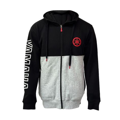 Polerón De Hombre Manga Larga Hood Negro Gris-3