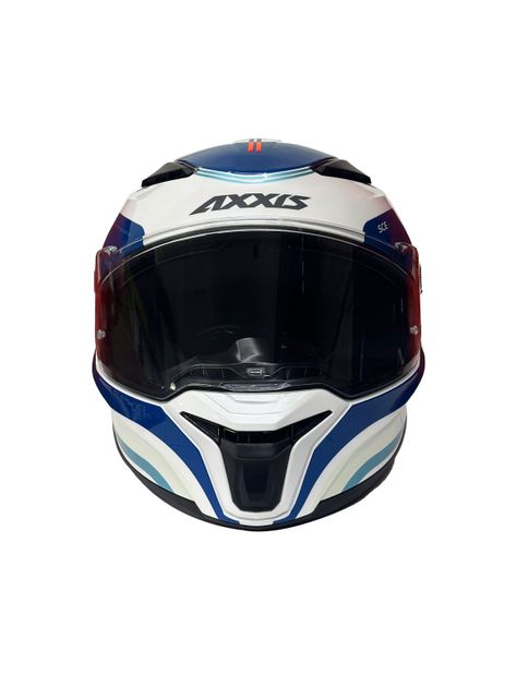 Casco de Moto Axxis Panther SV Tribute Blanco Azul-3