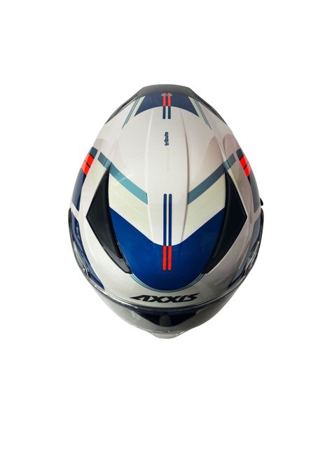 Casco de Moto Axxis Panther SV Tribute Blanco Azul-4