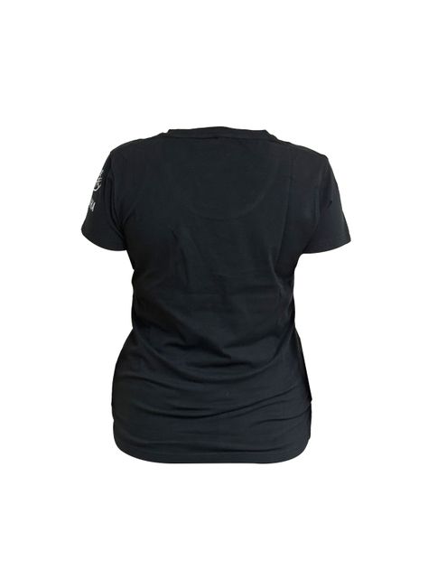 Polera De Mujer Manga Corta Yamaha Diapasón Negro-2