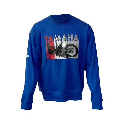 Polerón De Hombre Manga Larga Yamaha Basic Azul-0