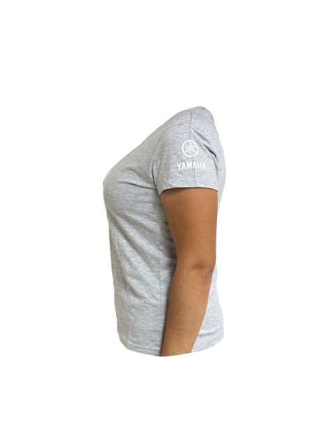 Polera De Mujer Manga Corta Yamaha Diapasón Gris-1