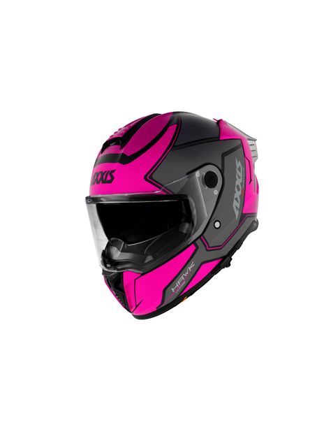 Casco axxis  hawk sv judge  rosa fluor brillo-0