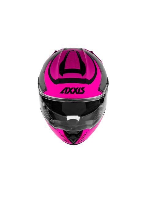 Casco axxis  hawk sv judge  rosa fluor brillo-2