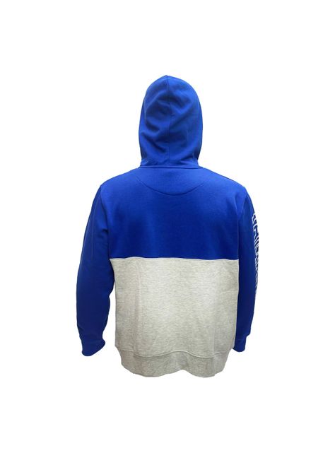 Polerón De Hombre Manga Larga Hood Azul Gris-2