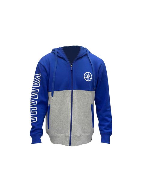 Polerón De Hombre Manga Larga Hood Azul Gris-3