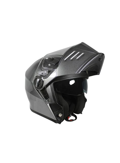Casco de moto Simpson Darksome Gunmetal-2