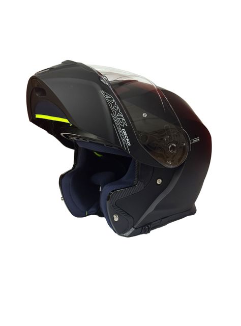 Casco Axxis Gecko Sv Solid A1 Negro Mate-1