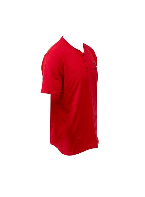 Polera De Hombre Manga Corta Yamaha Boton Rojo-1