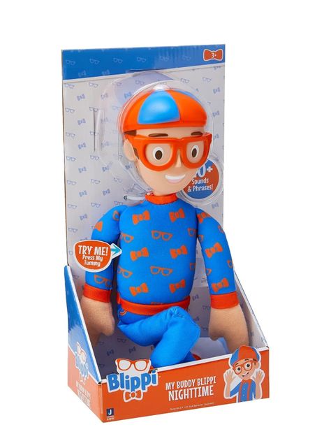 Muñeco Blippi Mi Amigo Interactivo Para Ir A Dormir de Intek-3