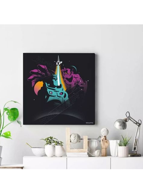 Cuadro Decorativo Infantil Niño Canvas 30x30 Cms Lightyear Brilla en la Oscuridad-1