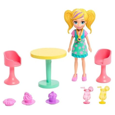 Polly Pocket Food Truck 2 En 1, Batidos Y Café Mattel-3