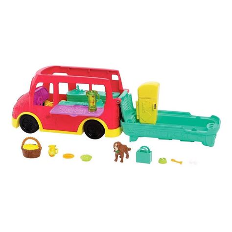 Polly Pocket Food Truck 2 En 1, Batidos Y Café Mattel-5