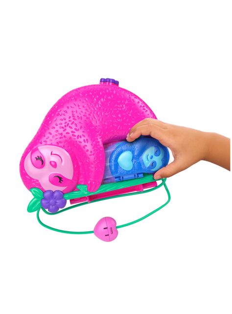 Muñeca Polly Pocket Estuche De Bolso 2 En 1 Familia De Perezosos de Mattel-4