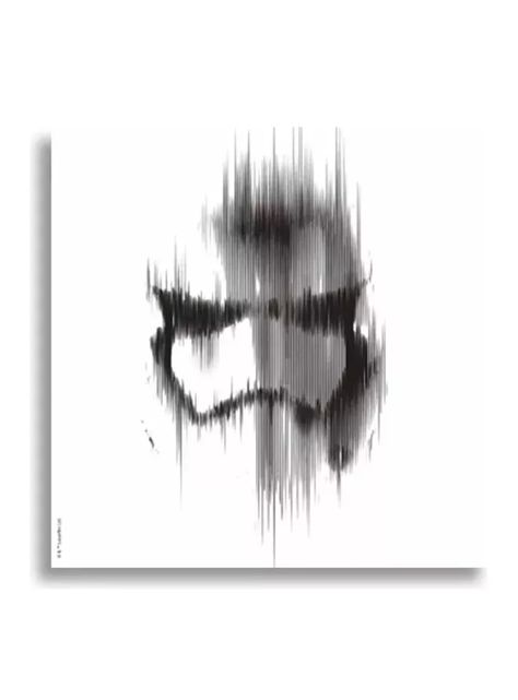 Cuadro Decorativo Canvas 30x30 Cms Star Wars Stormtrooper Blanco-0
