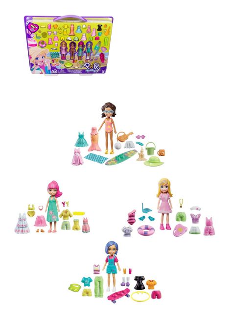 Set de Muñeca de Polly Pocket Super Kit de Moda Acuático de Mattel-1