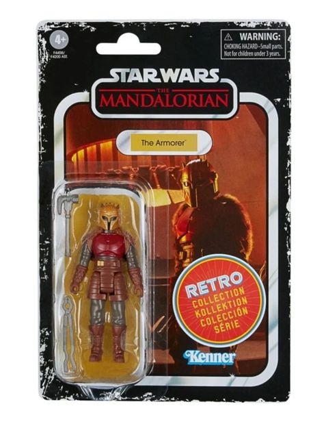 Figura Coleccionable The Armorer The Mandalorian Star Wars Retro Collection de Hasbro-3