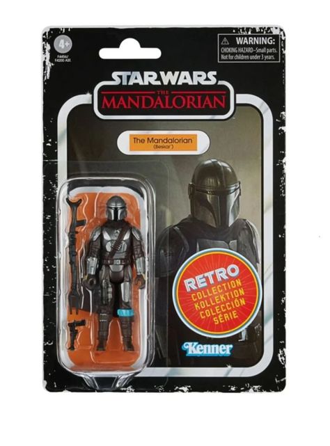Figura de Beskar de The Mandalorian de Star Wars Versión Retro de Kenner-3