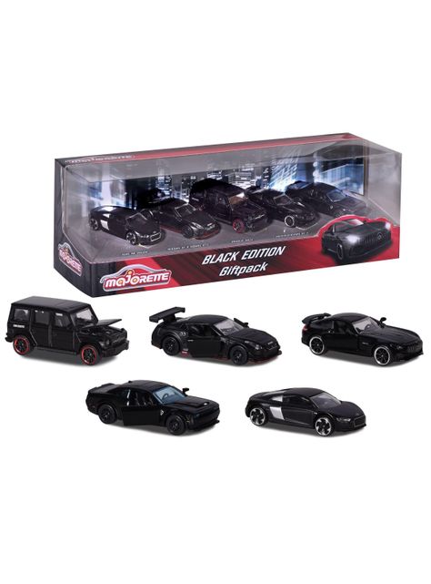 Autos De Colección Majorette Black Edition Luxury 5 Pack-5