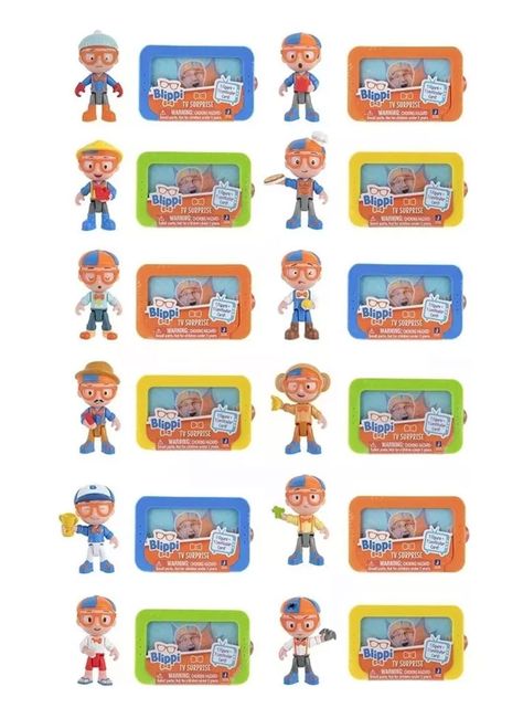 Blippi Mini Figura Sorpresa Misteriosa + Tarjeta Qr-1