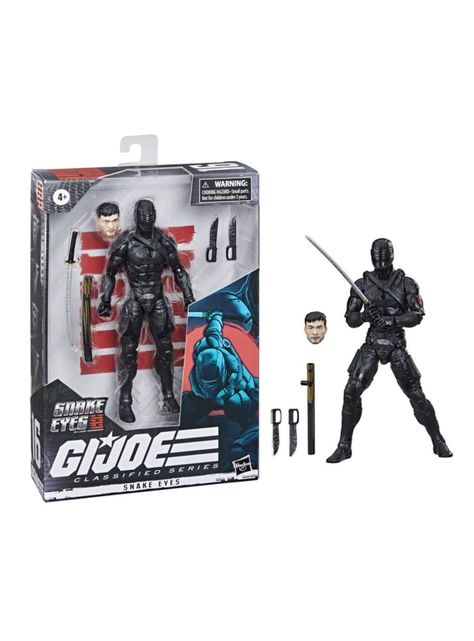 Figura De Acción Snake Eyes Gi Joe Classified Series 4 de Hasbro-0