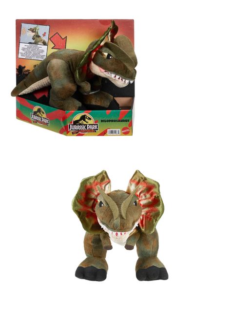 Peluche Dilophosaurus de Jurassic World con Movimientos de Mattel-0