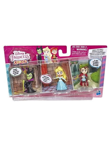 Pack 3 Figuras Coleccionables de La Historia de Aurora de Disney Tipo Comic-2