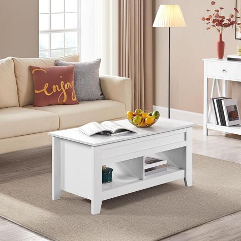 Mesa De Centro Elevable Para Living 105x50x45cm Norteamérica-1