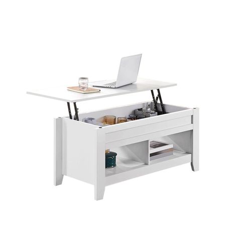 Mesa De Centro Elevable Para Living 105x50x45cm Norteamérica-5