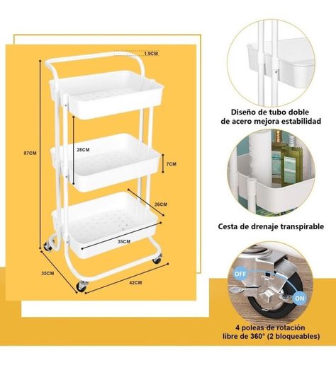 Carrito Organizador Mutiuso Con Ruedas-7