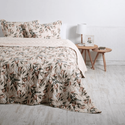 Quilt 1.5 Plazas Cosido Patchwork Begonia-0