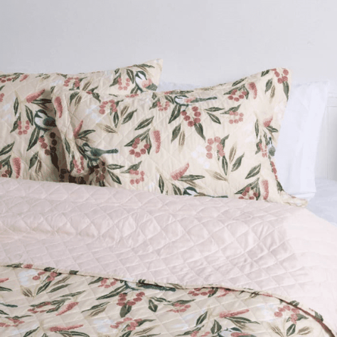 Quilt 1.5 Plazas Cosido Patchwork Begonia-1