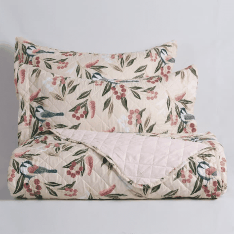 Quilt 1.5 Plazas Cosido Patchwork Begonia-2