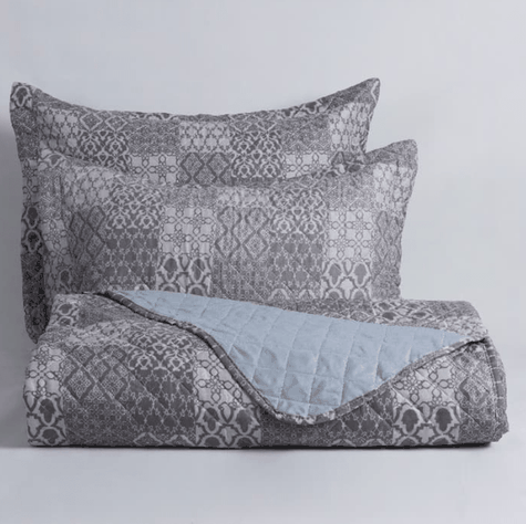 Quilt 1.5 Plazas Cosido Patchwork Piscis-2