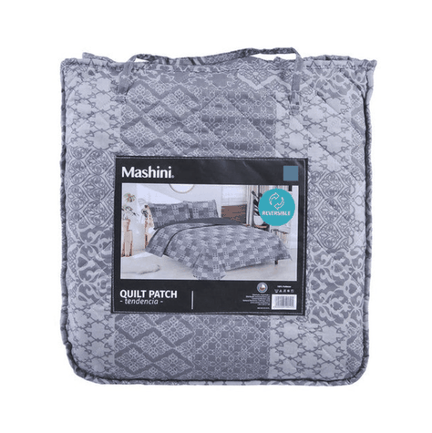 Quilt 1.5 Plazas Cosido Patchwork Piscis-3
