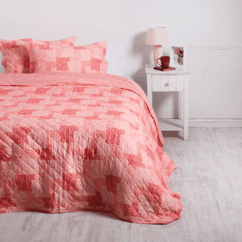 Quilt 1.5 Plazas Cosido Patchwork Virgo-0