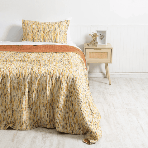 Quilt 1.5 Plazas Microfibra Estampado Loa-0