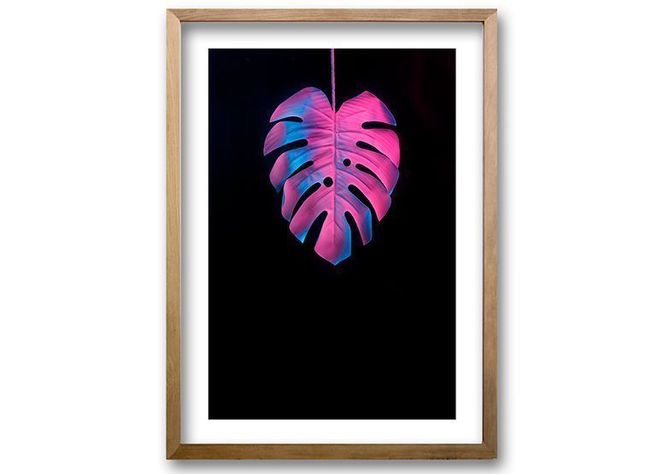 Cuadro 50x35 cm ilustración Hoja impacto-0
