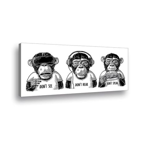 Canvas 90x45 cms Monkey-0