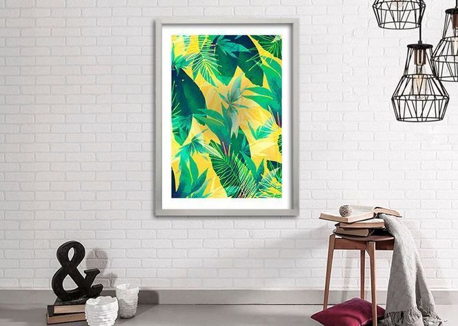 Cuadro 50x35 cm ilustración Vegetación-1