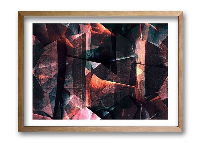 Cuadro 50x35 cm ilustración Geo abstracta-0