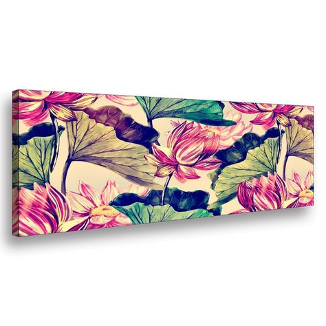 Canvas 90x45 cms Fineart Flower-0