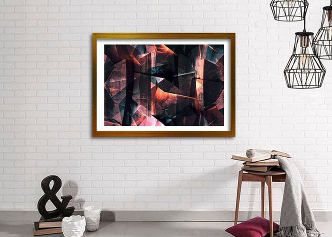 Cuadro 70x50 cm ilustración Geo abstracta-1
