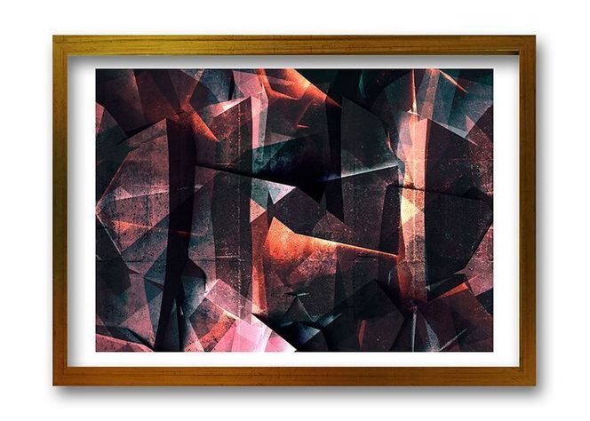 Cuadro 70x50 cm ilustración Geo abstracta-0