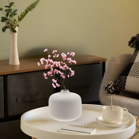 Set 2 Florero Jarrón Cerámica Mesa Adorno Decorativo Jhn-4