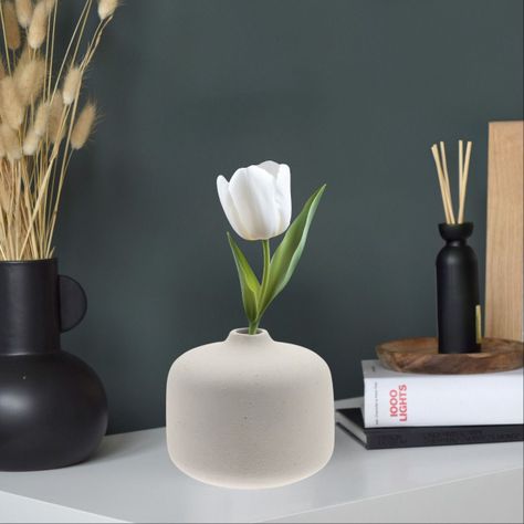 Set 2 Florero Jarrón Cerámica Mesa Adorno Decorativo Jhn-5