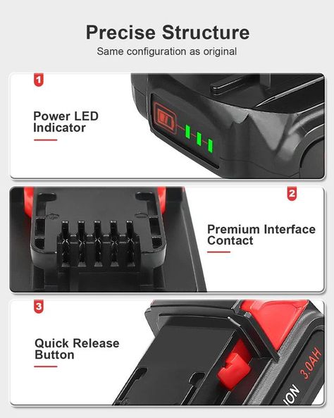 Bateria Repuesto Herramientas Electricas Lau-1