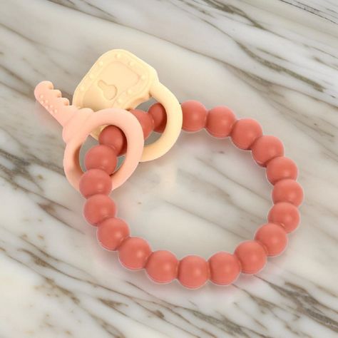 Set de 3 Mordedor Silicona Pulsera Bebé Alivio Encías Jhn-4