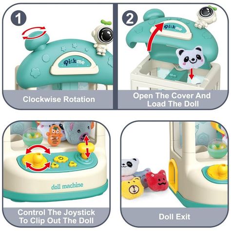 Juquete Mini Garra Portatil Spaceman Divertido Niños Lau-7