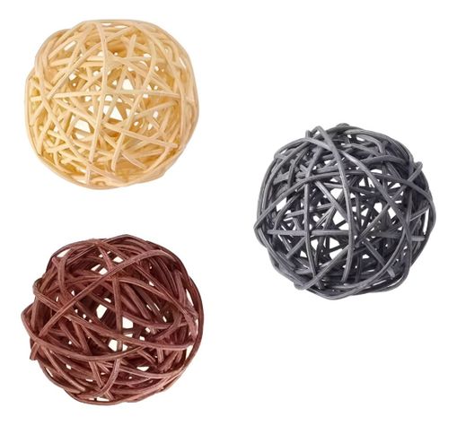 Bolas Decorativas Mimbre Cuencos Adornos Set de 5 Jhn-1